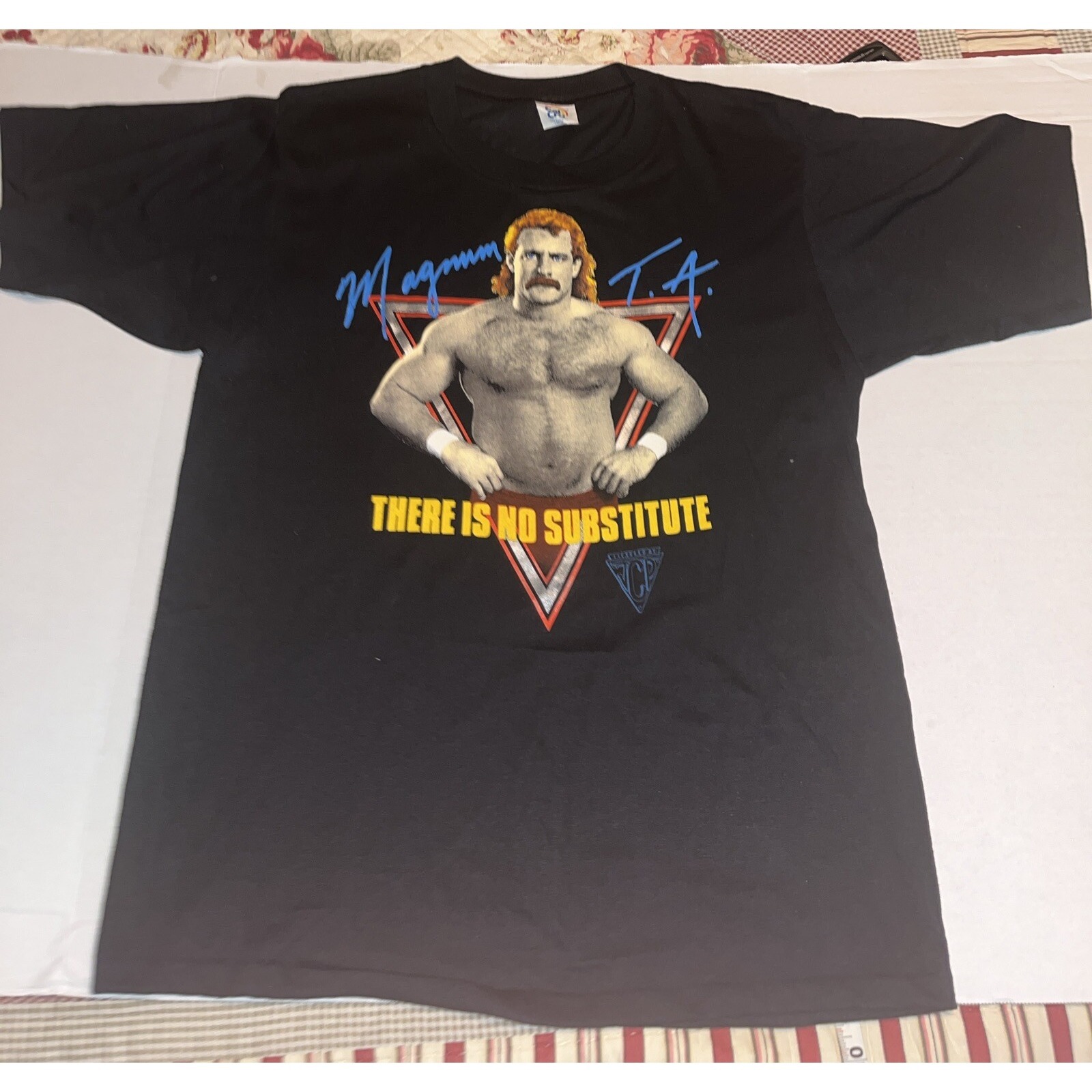 Vintage 80s Wrestling T Shirt L Magnum T.A. There Is No Substitute Jcp Cal Cru
